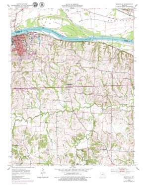 Boonville topo map