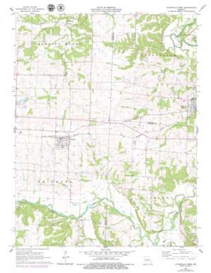 Otterville West topo map