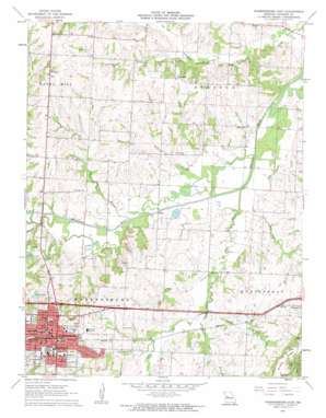 Warrensburg East USGS topographic map 38093g6
