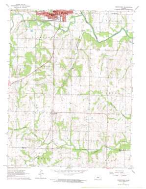 Osawatomie USGS topographic map 38094d8