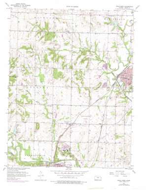 Paola West topo map