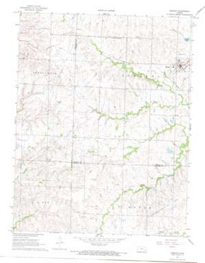 Gridley topo map