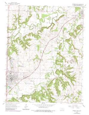 Garnett East USGS topographic map 38095c2