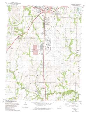 Wakarusa USGS topographic map 38095h6
