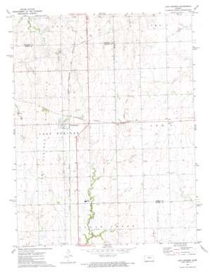 Lost Springs topo map