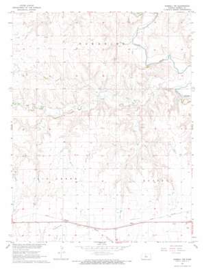Russell Nw topo map