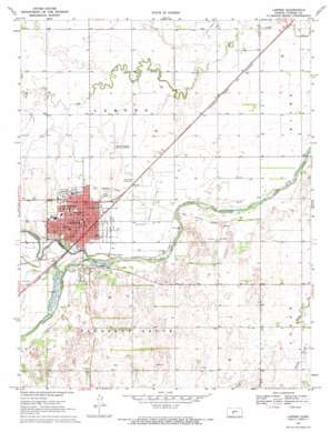 Larned topo map