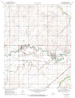 Fort Larned topo map