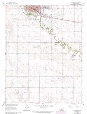 Hays South topo map
