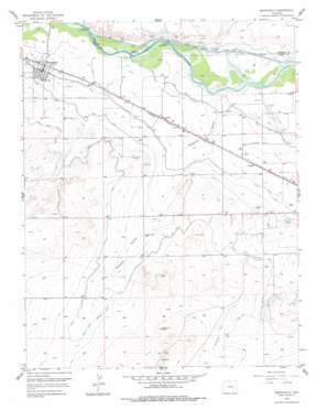 Manzanola USGS topographic map 38103a7