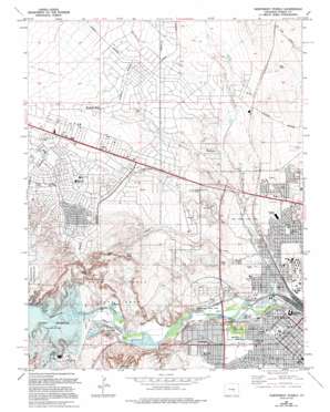 Northwest Pueblo topo map