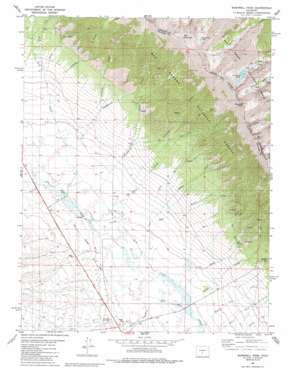 Bushnell Peak USGS topographic map 38105c8