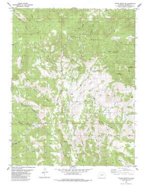 Waugh Mountain USGS topographic map 38105e6