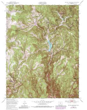 Big Bull Mountain USGS topographic map 38105f1