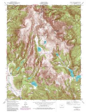 Pikes Peak USGS topographic map 38105g1