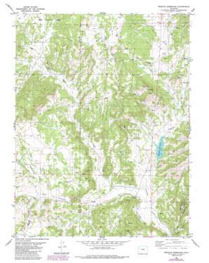Wrights Reservoir topo map
