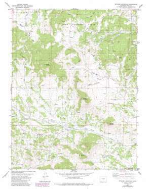 Witcher Mountain USGS topographic map 38105g4