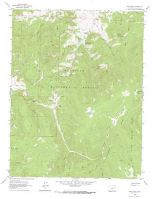 West Baldy topo map