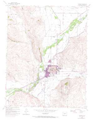 Gunnison topo map