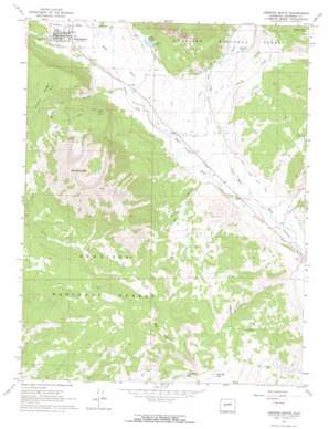 Crested Butte topo map
