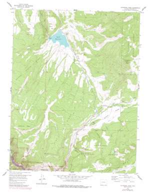 Cathedral Peak topo map