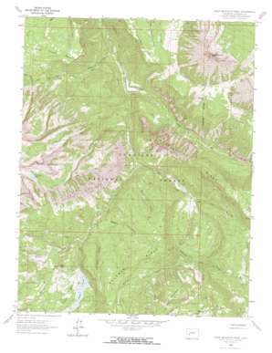 West Beckwith Mountain USGS topographic map 38107g3
