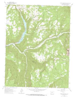 Paonia Reservoir topo map