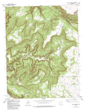 Bull Canyon USGS topographic map 38108b7