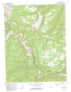 Red Canyon USGS topographic map 38108d7