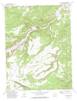 Jacks Canyon USGS topographic map 38108g5
