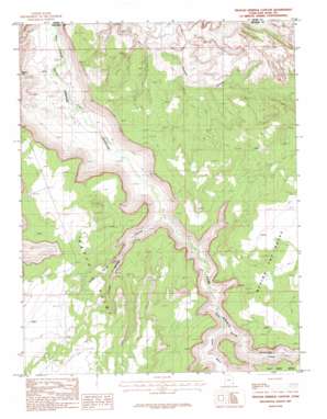 Trough Springs Canyon USGS topographic map 38109d5
