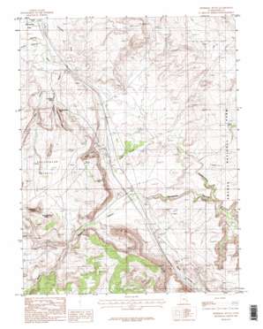 Merrimac Butte topo map