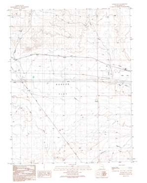 Sagers Flat topo map