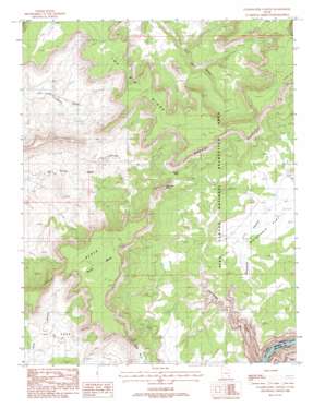 Clearwater Canyon topo map