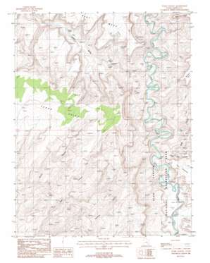 Stair Canyon topo map