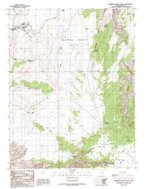 Robbers Roost Flats USGS topographic map 38110c3