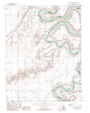 Bowknot Bend USGS topographic map 38110e1