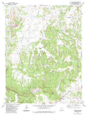 The Wickiup topo map