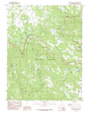 Deer Creek Lake USGS topographic map 38111a4
