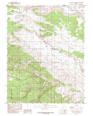 Cathedral Mountain USGS topographic map 38111d3