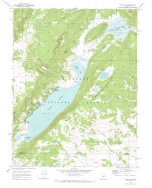 Fish Lake USGS topographic map 38111e6