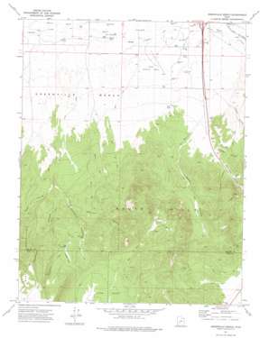 Greenville Bench topo map