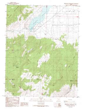 Minersville Reservoir topo map