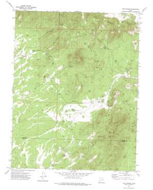 The Tetons topo map