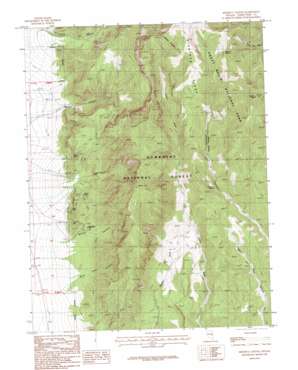 Minerva Canyon topo map