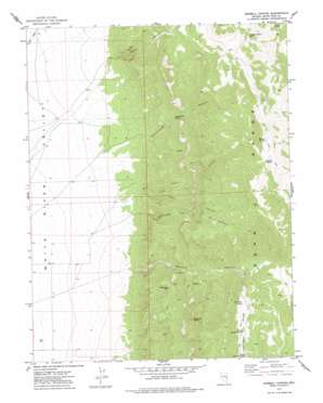 Sawmill Canyon USGS topographic map 38114h8