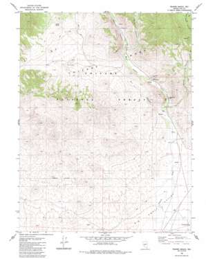 Peavine Ranch topo map