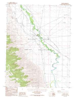 Schurz USGS topographic map 38118h7