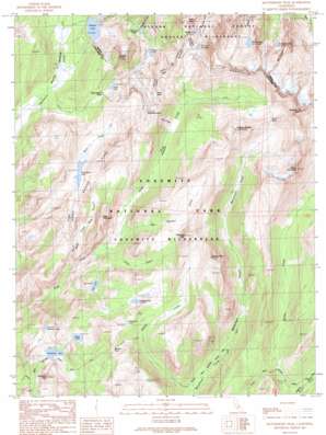 Matterhorn Peak USGS topographic map 38119a4