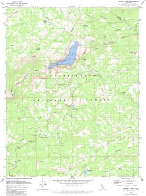 Donnell Lake topo map